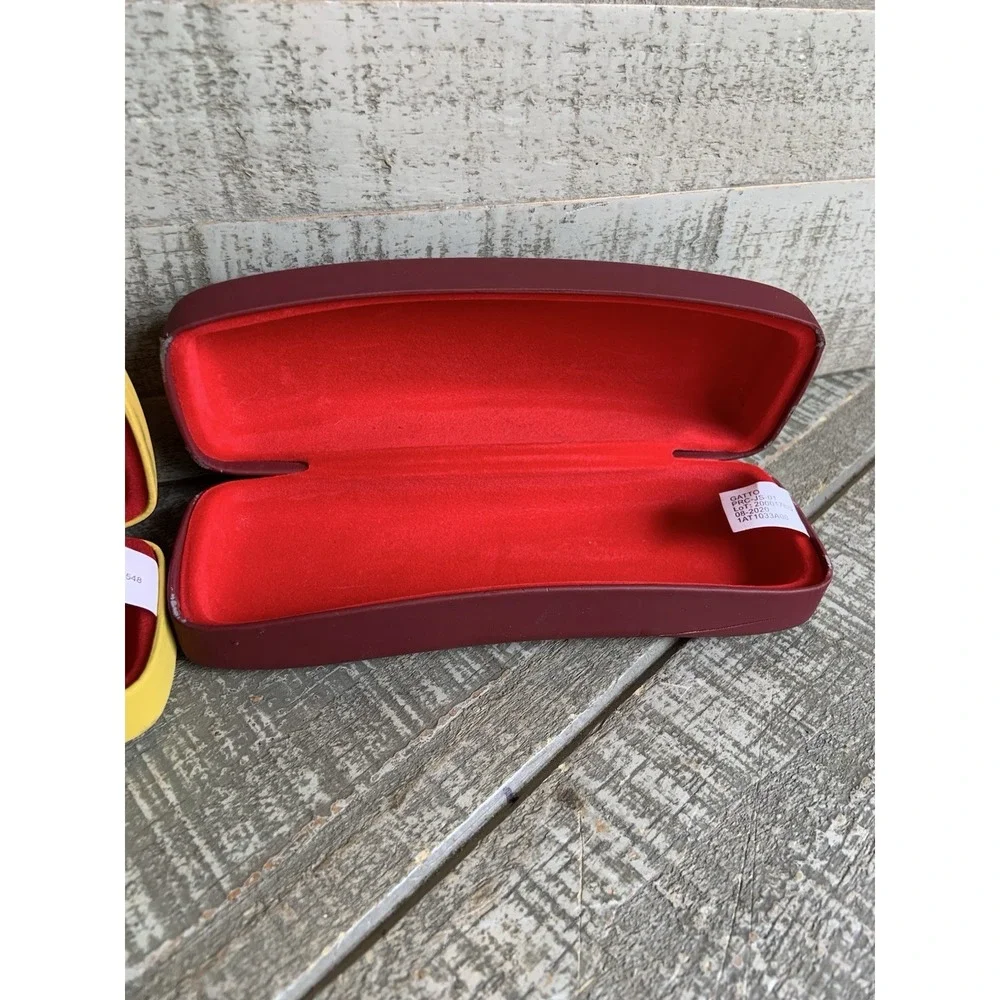 Ray Ban Junior Glasses Case Red Yellow Velvet Lining - CASES ONLY‎ lot Of 2